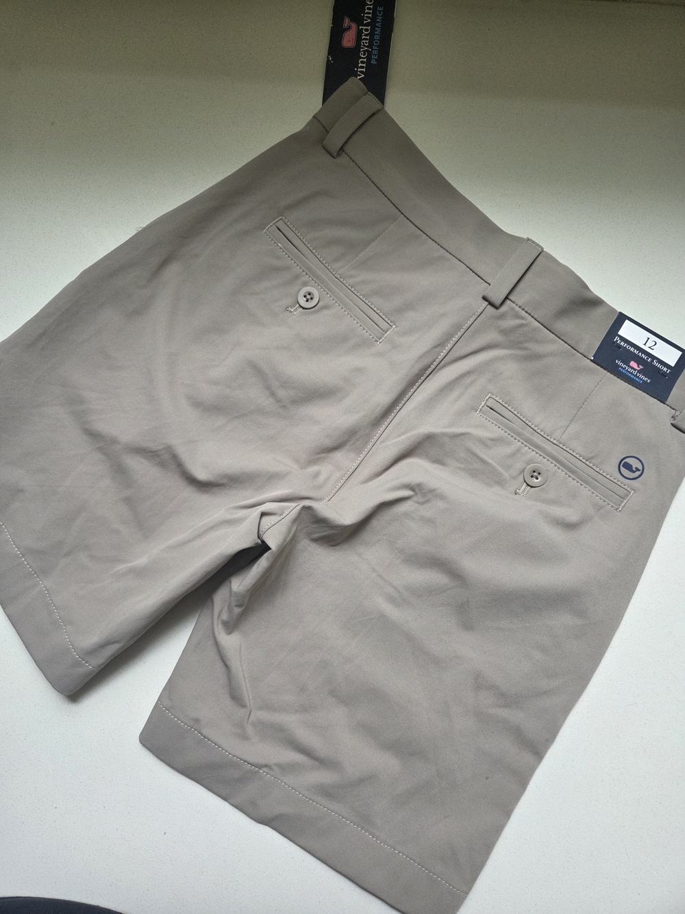 Vineyard Vines Boy's Khaki Stretch Performance Shorts